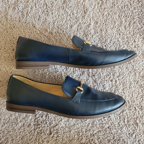 Loft OUTLET Navy and Gold Loafers - Picture 4 of 11